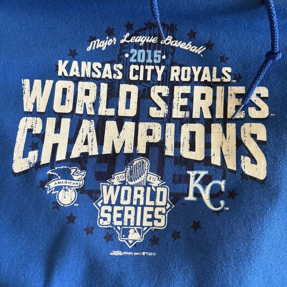 KC Royals hoodie, XL, 2015 World Series Champions - Picture 4 of 5